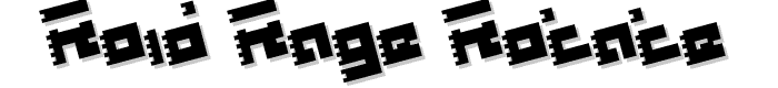 Roid Rage Rotate font
